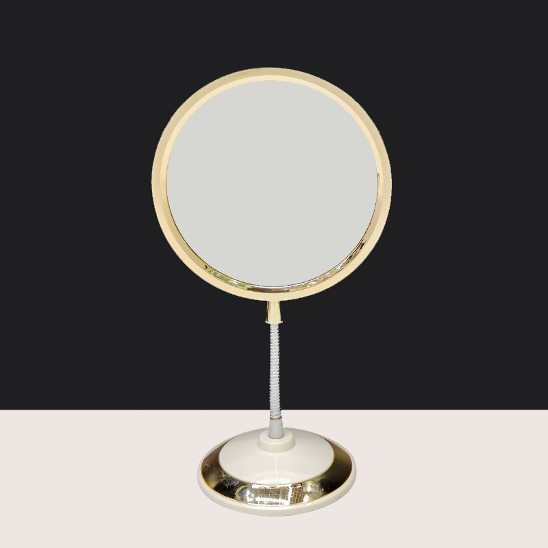 欧式化妆镜双面放大化妆镜台镜高清台式金属镜子厂家批发详情18