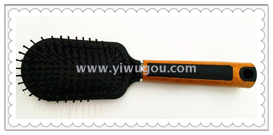 Hot-selling new plastic water transfer printing hair comb, daily gift, massage comb details Picture