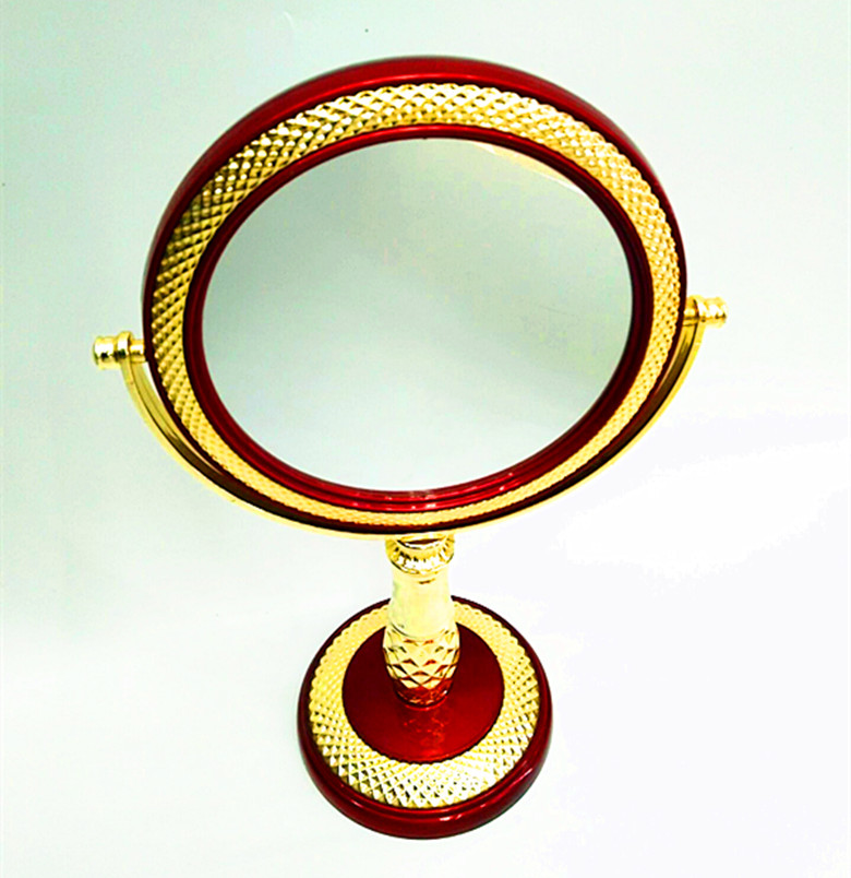 New 2018 model oval desktop double-sided makeup mirror, double-sided mirror desktop mirror details Picture