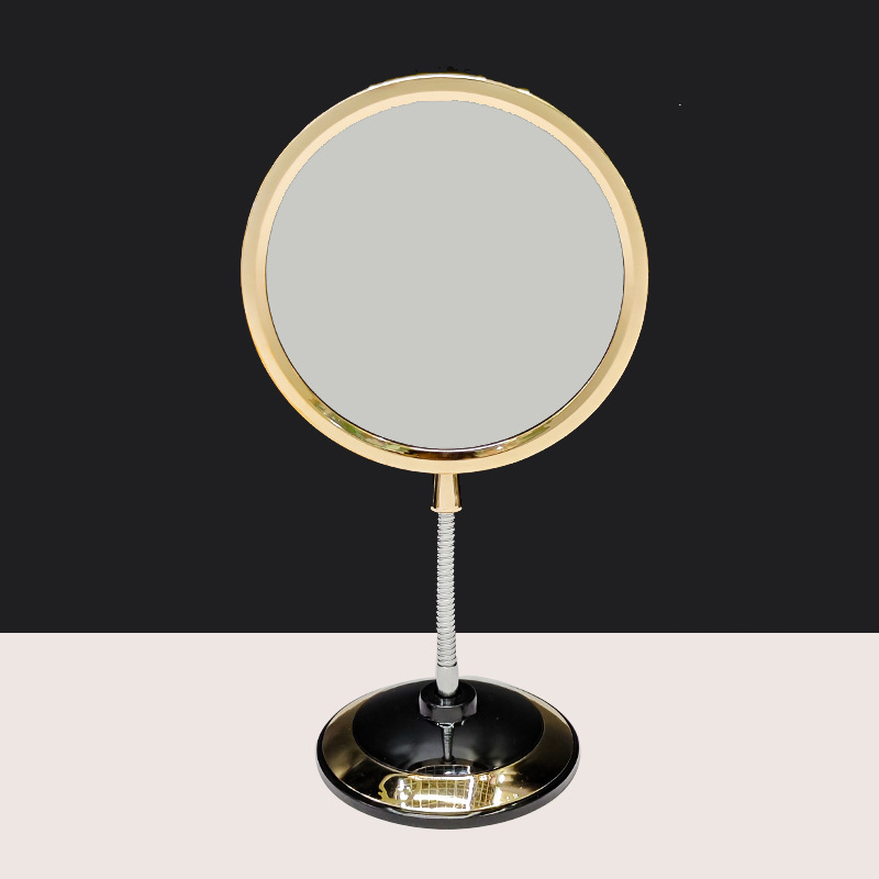 欧式化妆镜双面放大化妆镜台镜高清台式金属镜子厂家批发详情19