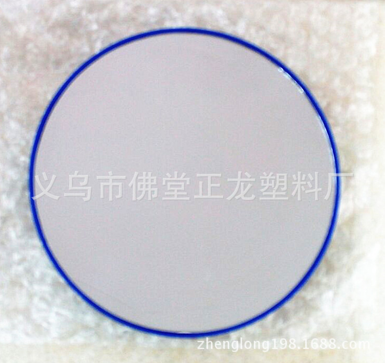 New 8.8cm 10X magnifying suction cup mirror, dual suction cups, blue frame suction cup makeup mirror details Picture