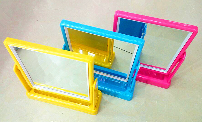 New single-sided desktop mirror, desktop makeup mirror, solid color single-sided mirror, square daily makeup mirror