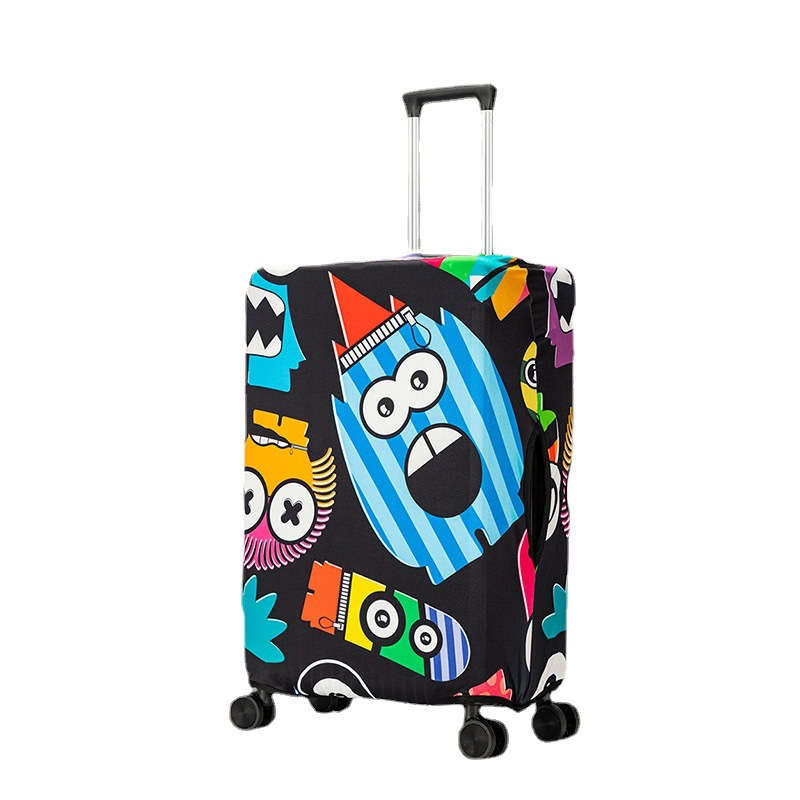 Creative graffiti luggage case cover, thickened elastic 24-inch luggage case cover, outdoor travel handle case cover Application Scenario