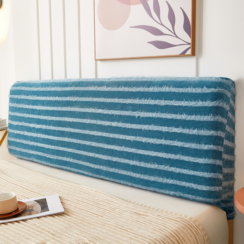 Solid color Chenille feather headrest cover, full cover headrest dust cover, soft cover headrest cover