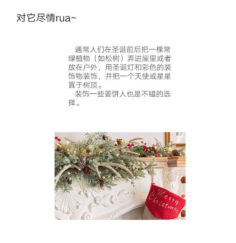 圣诞印花防水抱枕套派对氛围装饰客厅沙发靠垫套跨境圣诞节靠枕套详情1