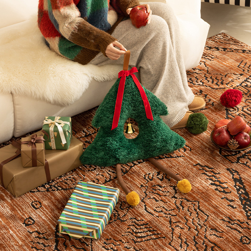 Christmas decorations, plush doors, hanging bells, festive atmosphere, sofa, living room decoration, scene arrangement, Christmas gifts pic 4
