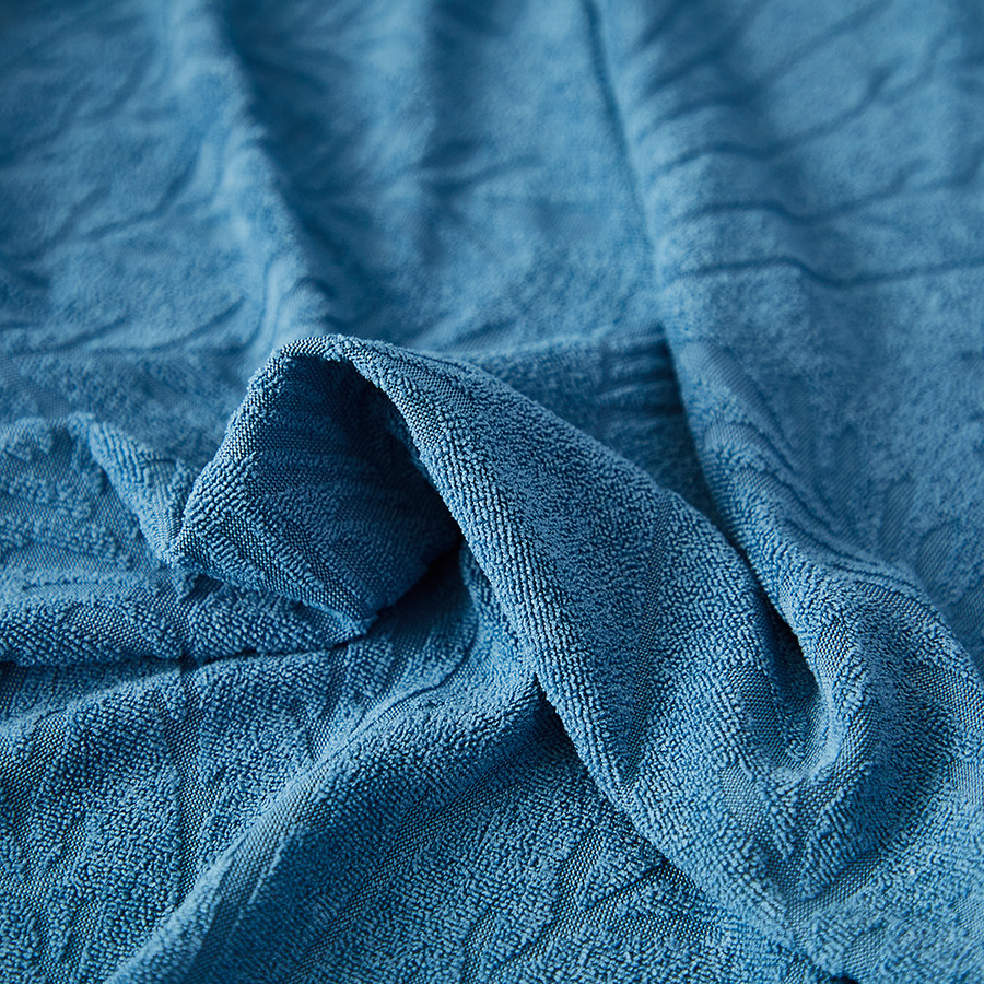 纯色提花绒跨境沙发笠 叶芹系列提花防猫抓懒人沙发坐垫套产品图