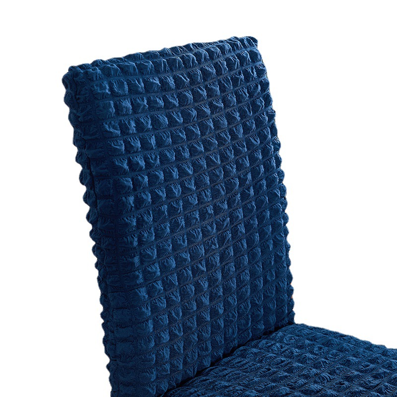 跨境泡泡纱爆米花摆裙椅套 纯色弹力座椅套酒店防尘椅套详情图3