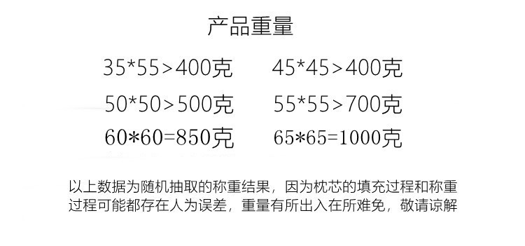 家居沙发高弹抱枕芯正长方形床头靠垫芯pp棉汽车腰枕芯磨毛布枕芯详情4