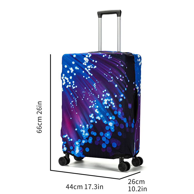 Creative graffiti luggage case cover, thickened elastic 24-inch luggage case cover, outdoor travel handle case cover Specification image