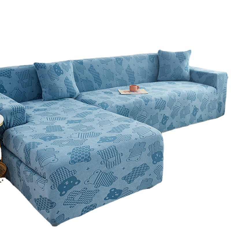 Customized cross-border cationic biscuit bear sofa cover, Empress combination sofa dust-proof cover, full package sofa cover manufacturer Application Scenario