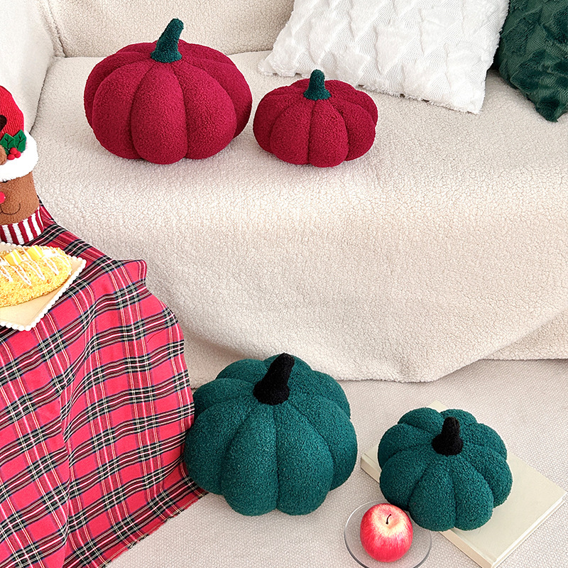 跨境圣诞节爆款南瓜抱枕毛绒玩具坐垫南瓜沙发靠枕万圣节儿童礼物