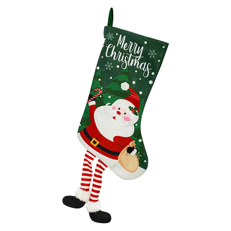 Cross-border new cartoon old man snowman decorative socks for Christmas, reindeer Christmas tree, candy socks manufacturer Application Scenario