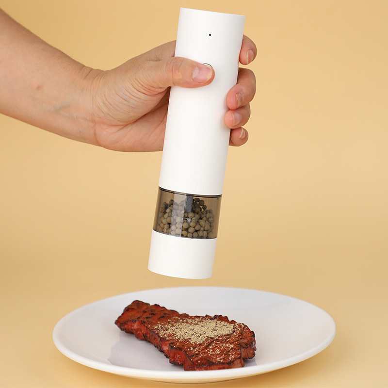 Electric pepper grinder, Sichuan pepper and sea salt powder, gravity sensing aluminum alloy automatic grinding bottle Item Picture