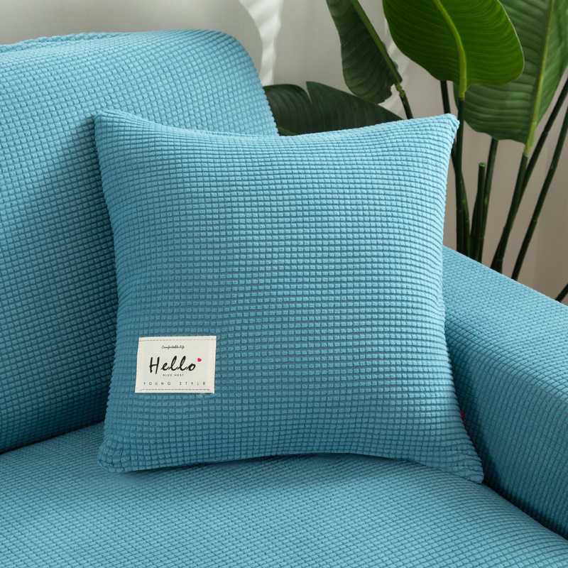 Single solid-color corn fluff pillowcase in stock, cross-border version, skin-friendly elastic cushion, dust-proof cover Application Scenario