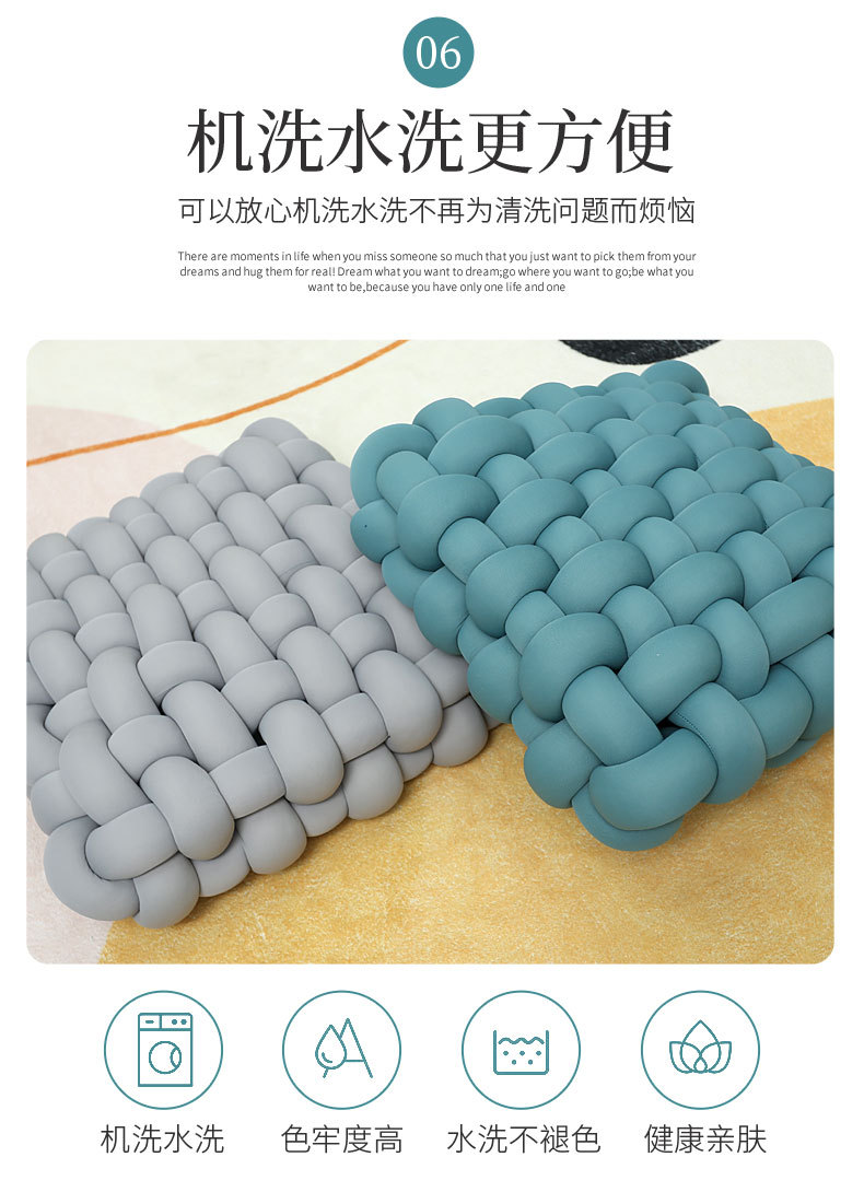 厂家直销花抱坐垫办公坐垫方形客厅沙发坐垫靠垫棉批发抱枕详情11