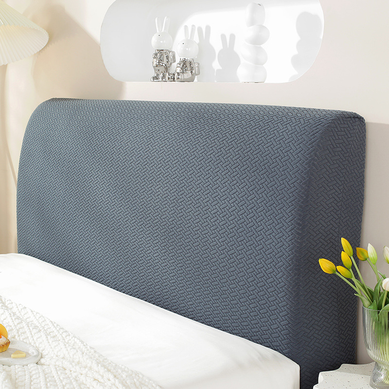 All-inclusive bedhead cover, simple and modern European-style dust cover, elastic fabric protective cover, 1.8m and 1.5m soft headboard cover