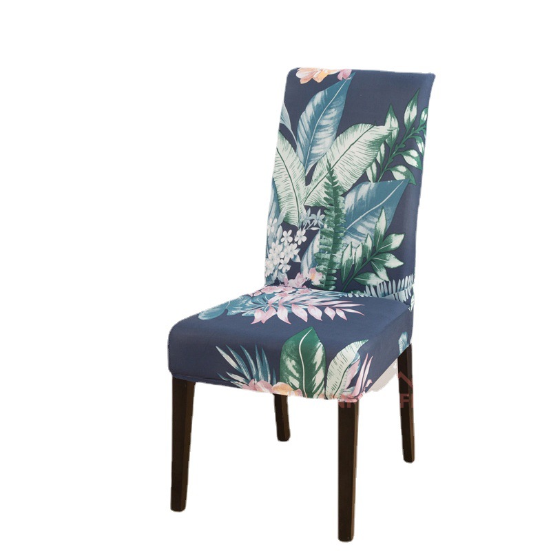 Customized thickened elastic chair covers for hotels and home use, European-style geometric printed one-piece chair covers Application Scenario