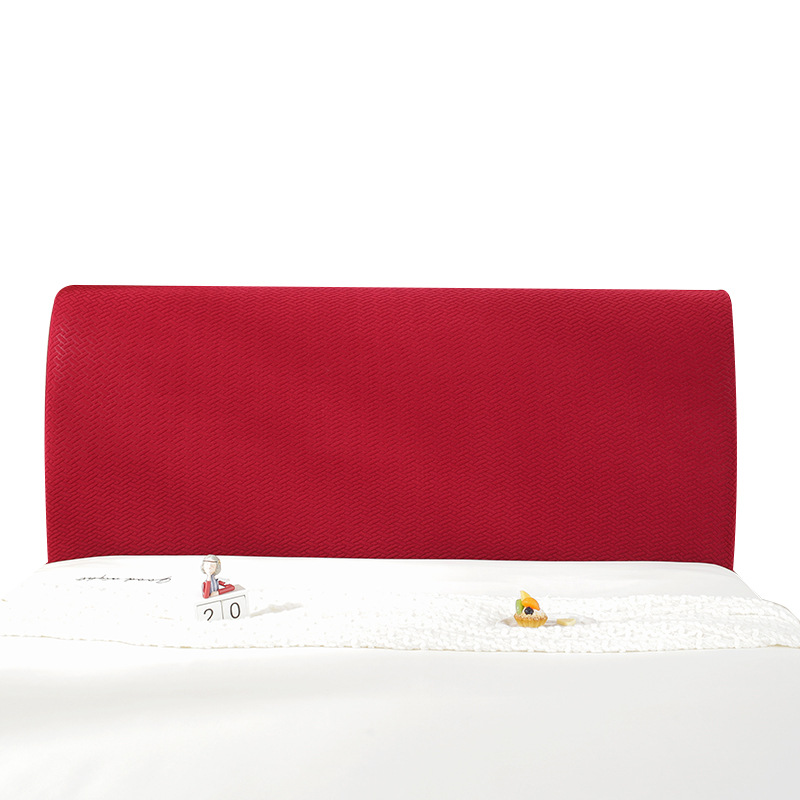 All-inclusive bedhead cover, simple and modern European-style dust cover, elastic fabric protective cover, 1.8m and 1.5m soft headboard cover Application Scenario