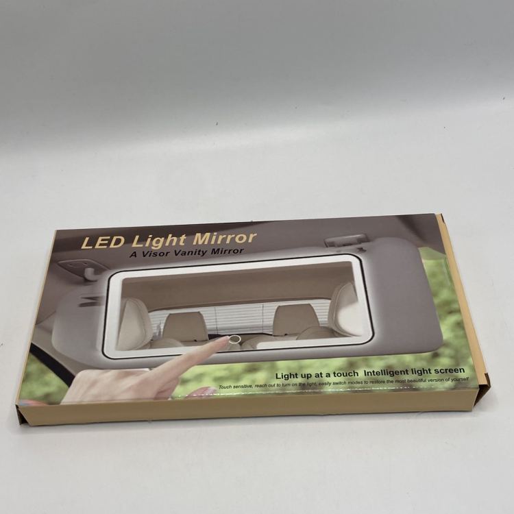 Car sun visors, makeup mirrors, LED lights, anti-breakage car interior products, high-definition mirror surfaces with lights, car grooming mirrors Item Picture