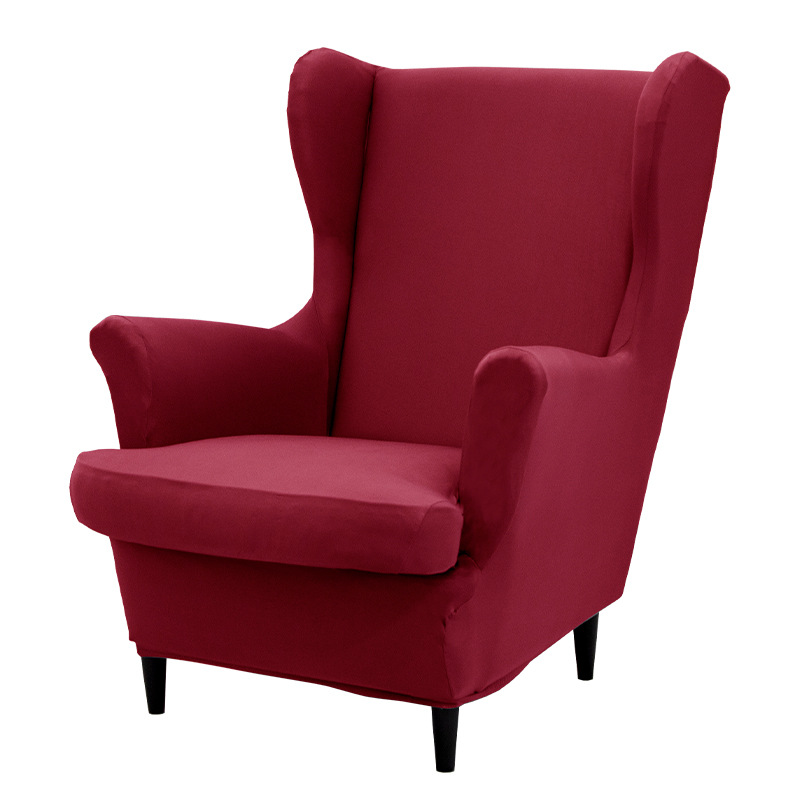 Cross-border all-season universal 160-gram solid color elastic full package Tiger stool Cover Wingback Chair Cover Application Scenario