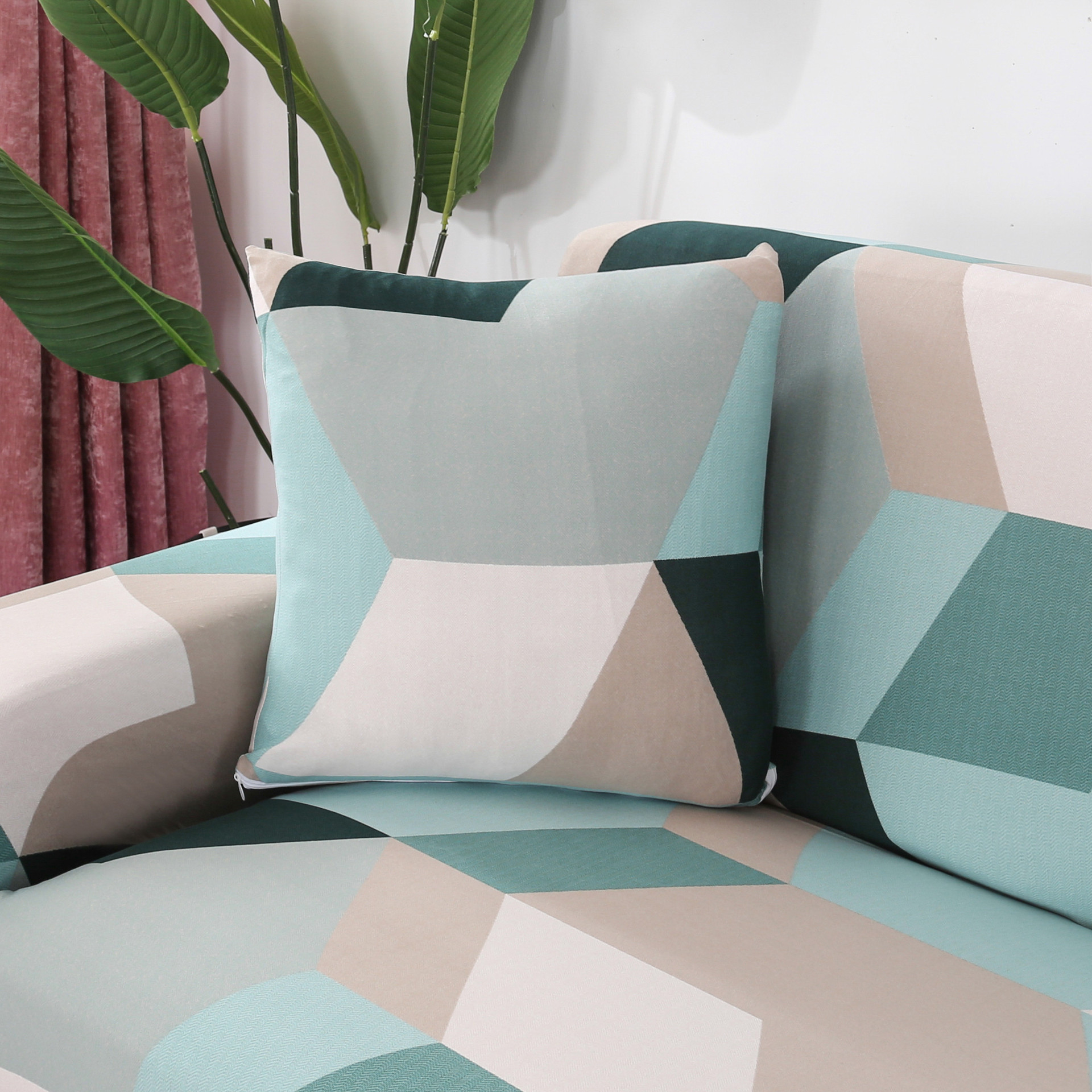 跨境新款印花沙发罩 多功能针织弹力沙发床套 沙发罩子全包批发产品图