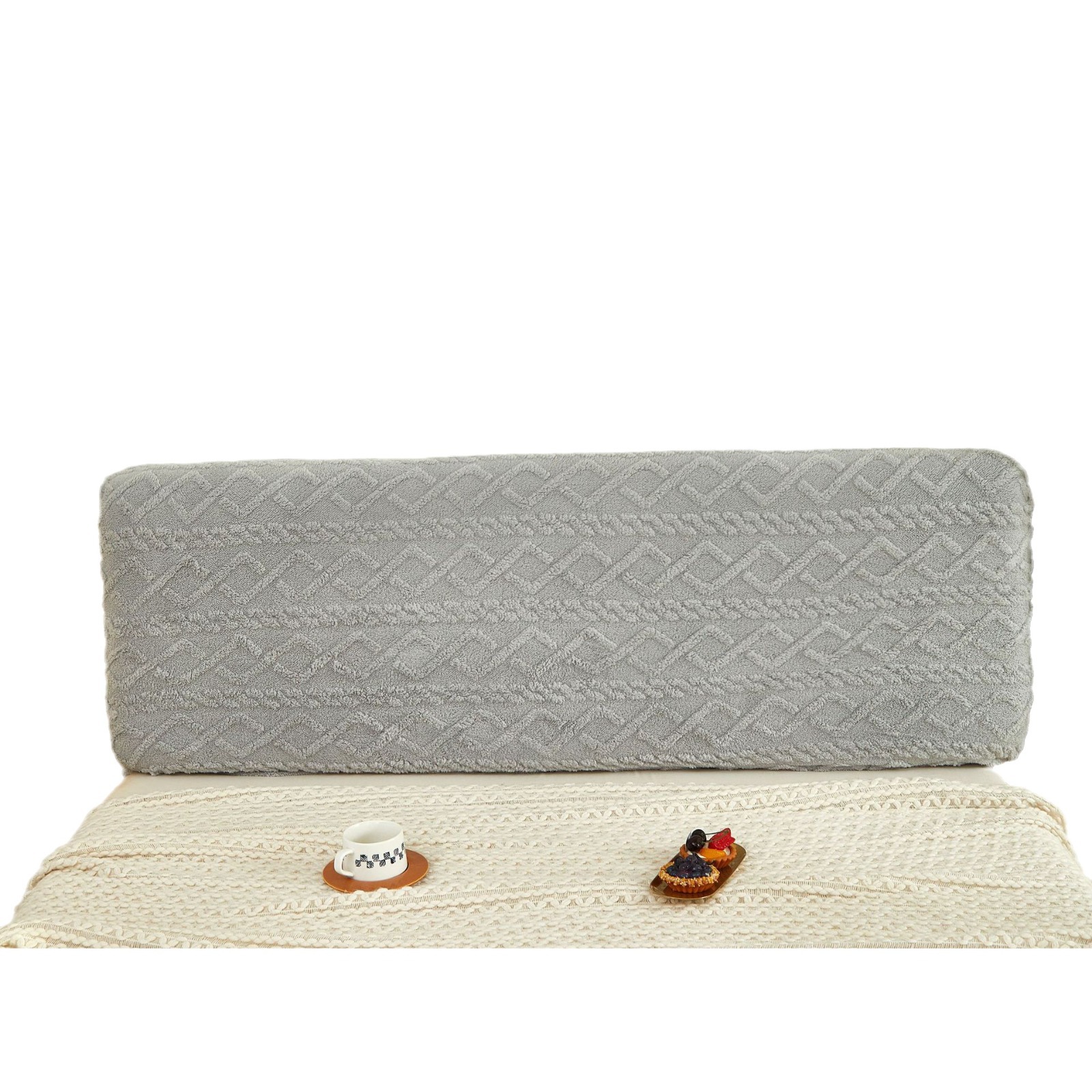 New solid-color cross-border headboard cover, jacquard headboard backrest cover, full-cover headboard backrest dust cover Application Scenario