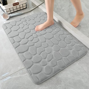 Cross-border Nordic ethnic style cotton and linen printed retro plain thin carpet study and bedroom floor mat, hand-woven pic 3