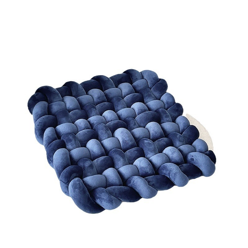 ins influencer home living room decoration sofa cushions, headboard cushions, solid-color hand-woven seat cushions Application Scenario