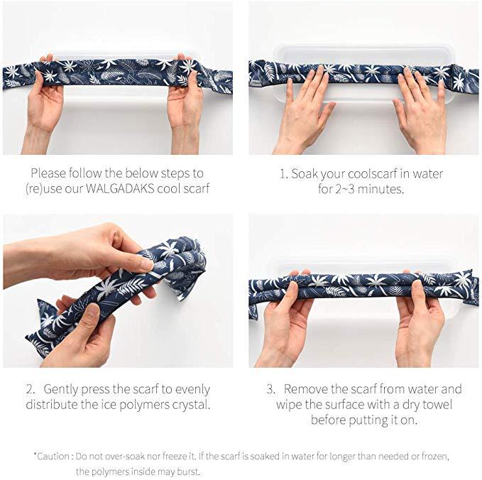 Summer cooling scarves, cool-feeling scarves, printed towels, outdoor cooling towels, sports towels manufacturer wholesale pic 4