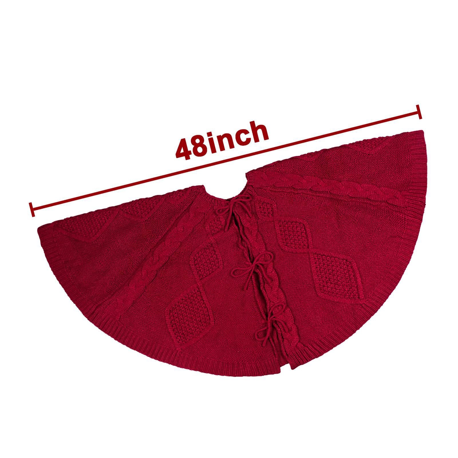 跨境圣诞节48寸树裙多款针织圣诞树装饰围裙小尺寸圣诞裙过节氛围详情31