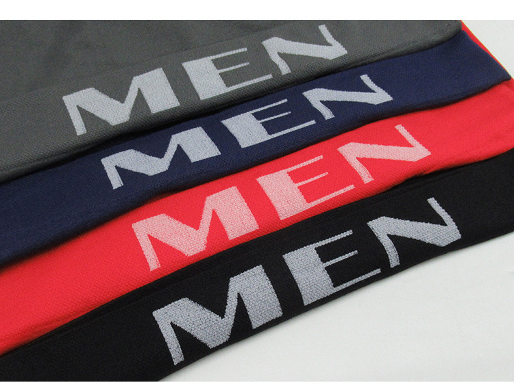 批发跨境无缝男士平角内裤锦纶MEN BOXER BRIEFS 本命年四角裤头详情7