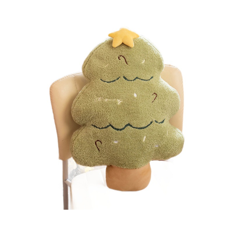 ins网红圣诞树抱枕毛绒玩具圣诞树靠枕姜饼人公仔抱枕花环玩偶详情图4