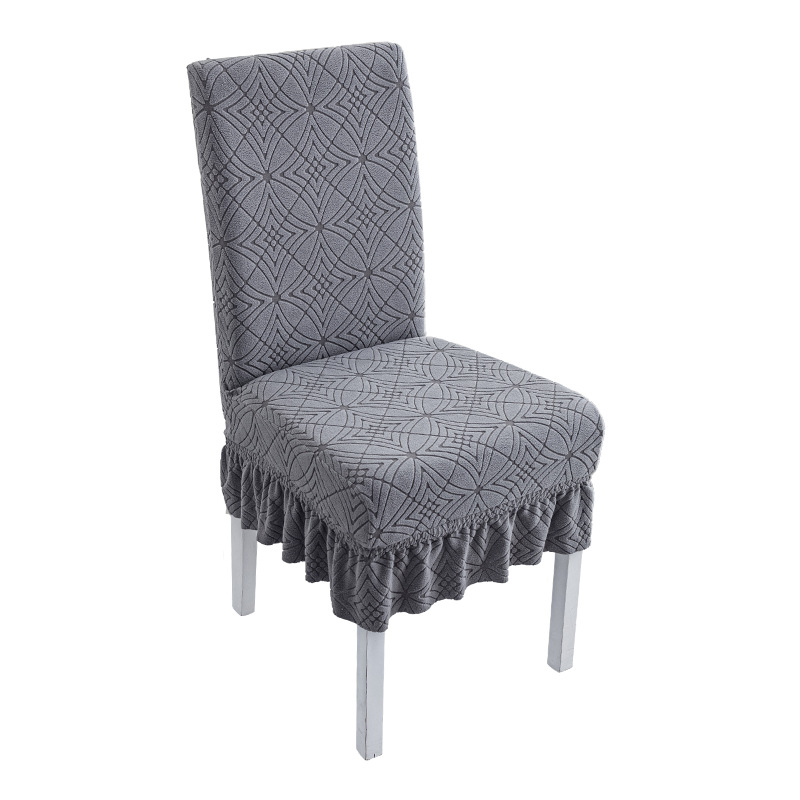 Straight-back chair cover, simple thickened universal chair set, table and chair cover, chair cushion set, hotel solid wood stool cover Application Scenario