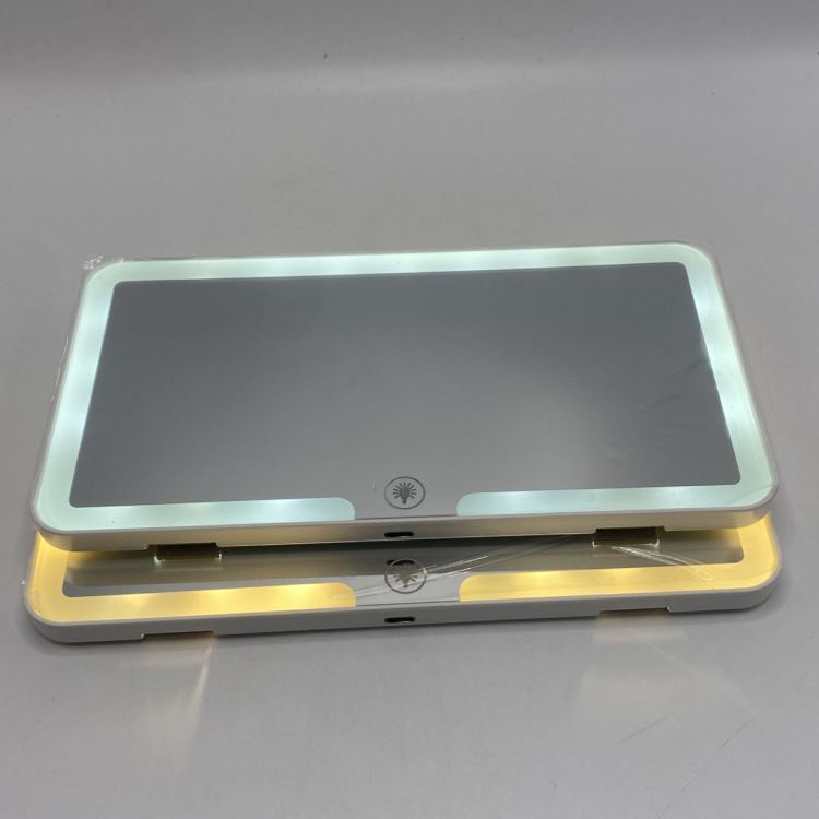 Car sun visors, makeup mirrors, LED lights, anti-breakage car interior products, high-definition mirror surfaces with lights, car grooming mirrors details Picture