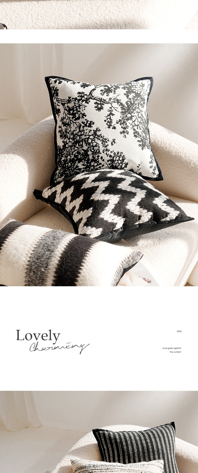 现代简约抱枕轻奢高级感靠枕北欧布艺床上靠垫客厅沙发抱枕套含芯详情10