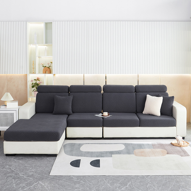 2023 New style sofa cover, three-dimensional jacquard sofa hat, modern and simple, all-season suitable combination sofa cushion cover details Picture