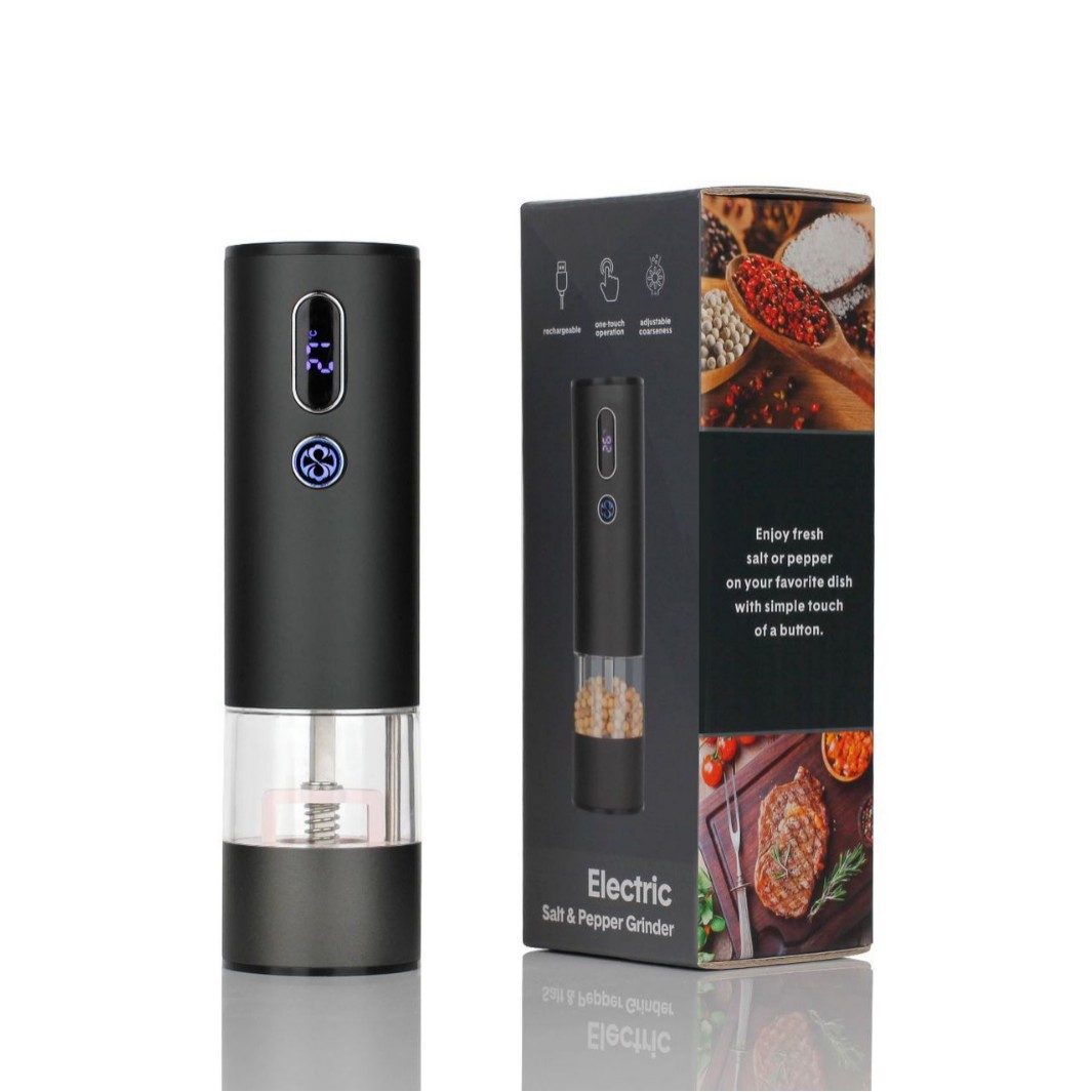 Electric pepper grinder, Sichuan pepper and sea salt powder, gravity sensing aluminum alloy automatic grinding bottle Application Scenario
