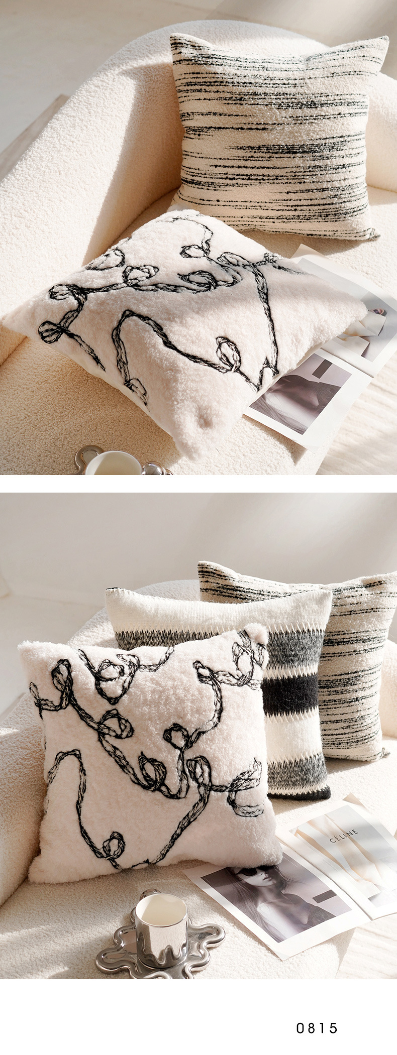 现代简约抱枕轻奢高级感靠枕北欧布艺床上靠垫客厅沙发抱枕套含芯详情8