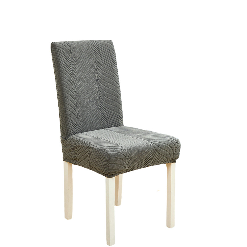 纯色跨境新款全包弹力椅子套 防水隔脏提花椅套 餐椅罩子现货详情图4