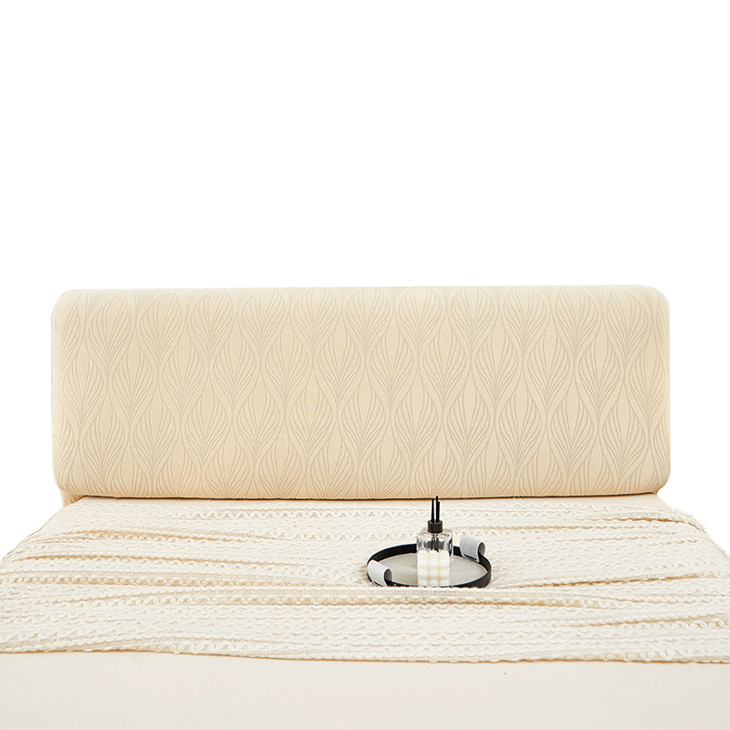 Wholesale of cross-border solid-color knitted elastic bed head covers, jacquard velvet headboard covers, backrest covers and dust-proof protective covers Application Scenario