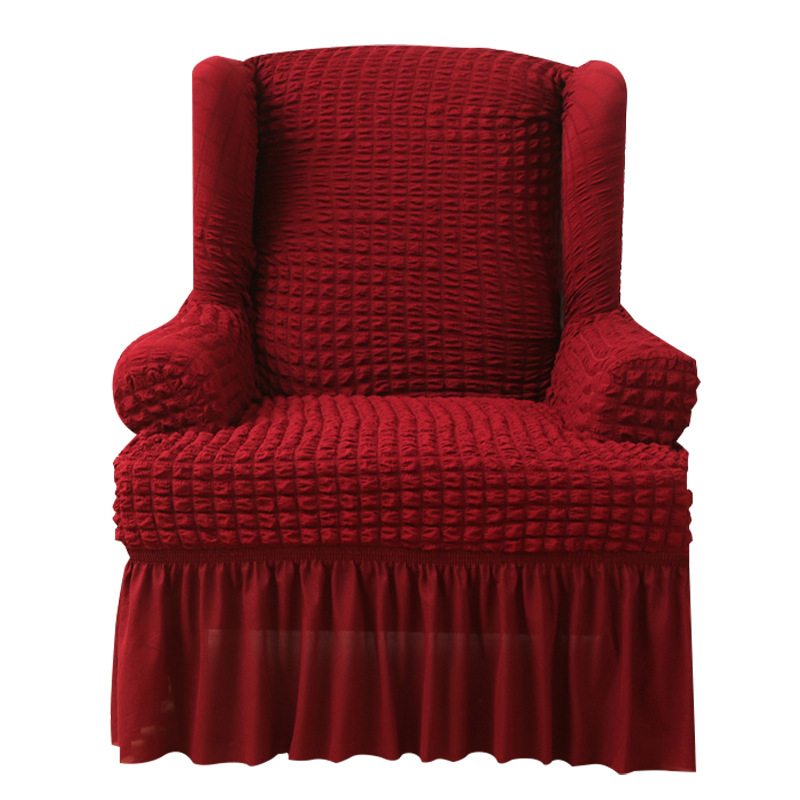 Bubble yarn single sofa cover, full package, European classic, Sijia Meng stool cover, wing back elastic tiger stool cover wholesale Application Scenario