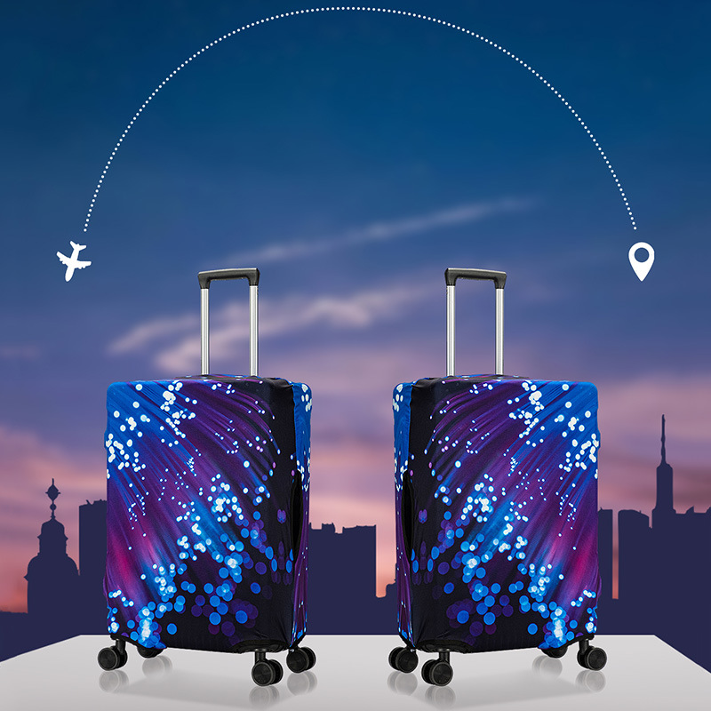 Creative graffiti luggage case cover, thickened elastic 24-inch luggage case cover, outdoor travel handle case cover