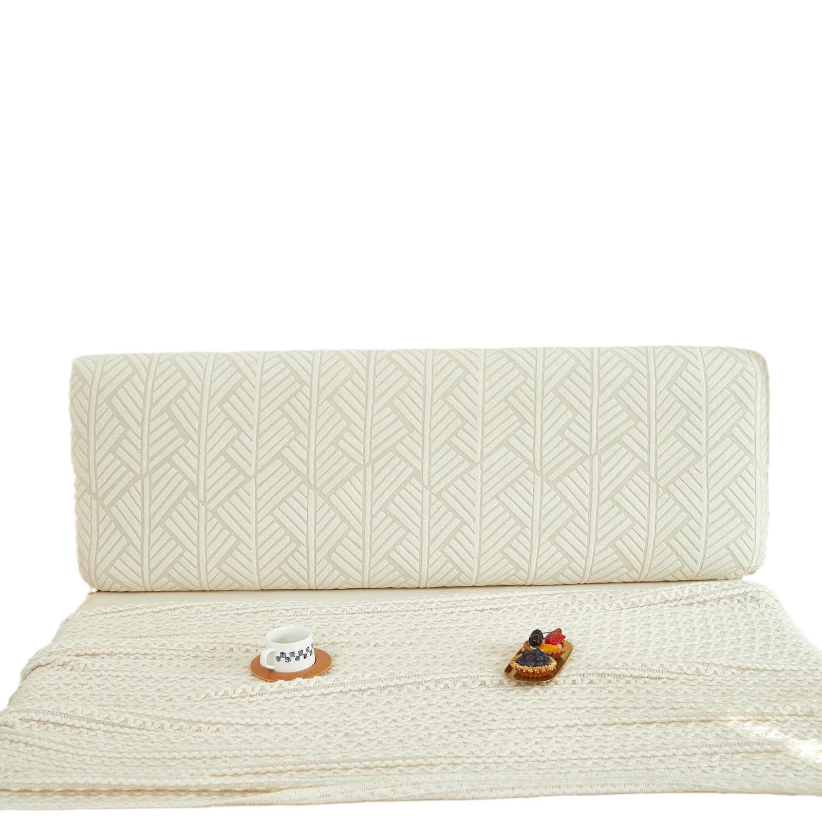 2024 New thickened jacquard headboard backrest cover, solid color cross-border full package headboard backrest dust cover Application Scenario