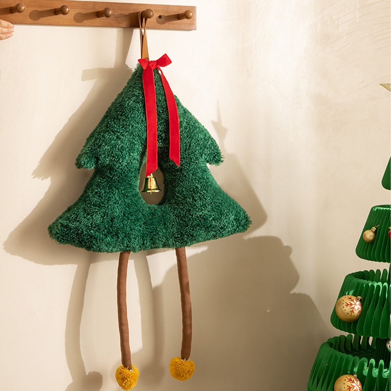 Christmas decorations, plush doors, hanging bells, festive atmosphere, sofa, living room decoration, scene arrangement, Christmas gifts Specification image