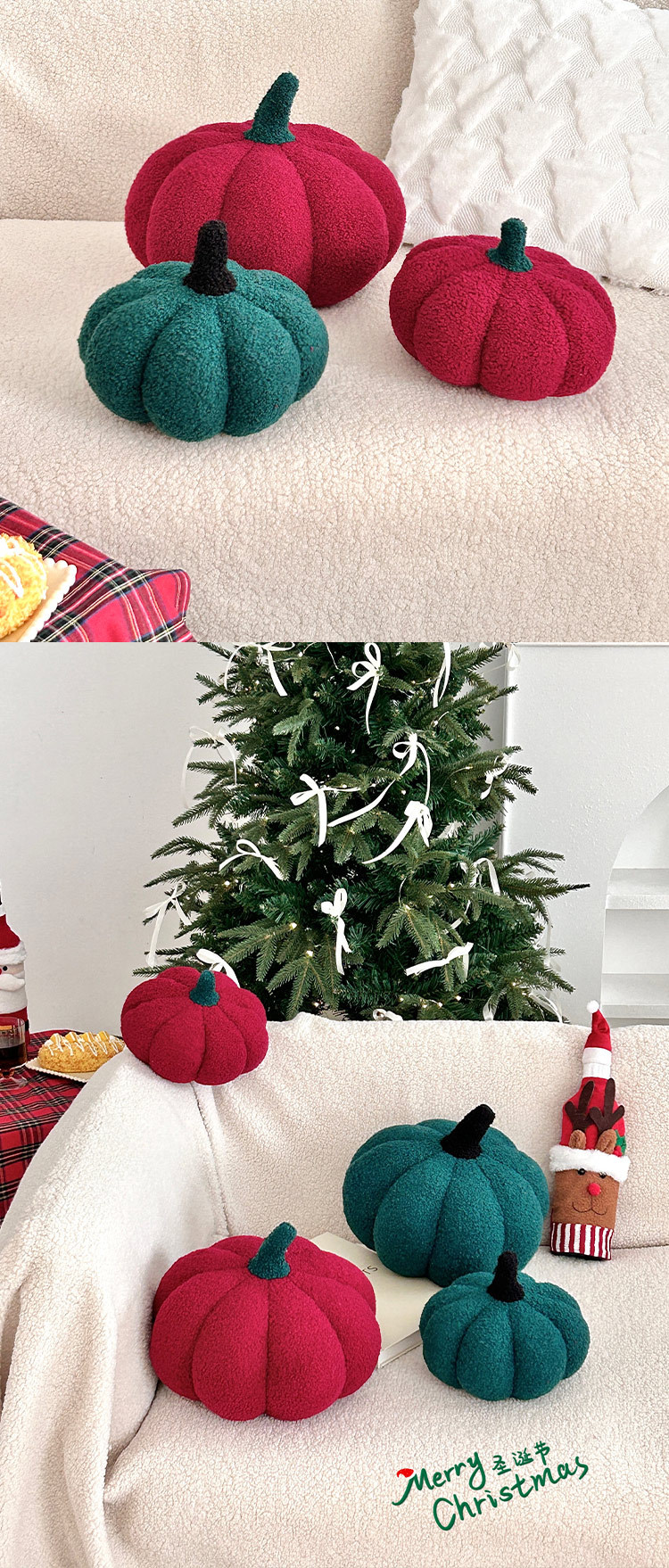 跨境圣诞节爆款南瓜抱枕毛绒玩具坐垫南瓜沙发靠枕万圣节儿童礼物详情8