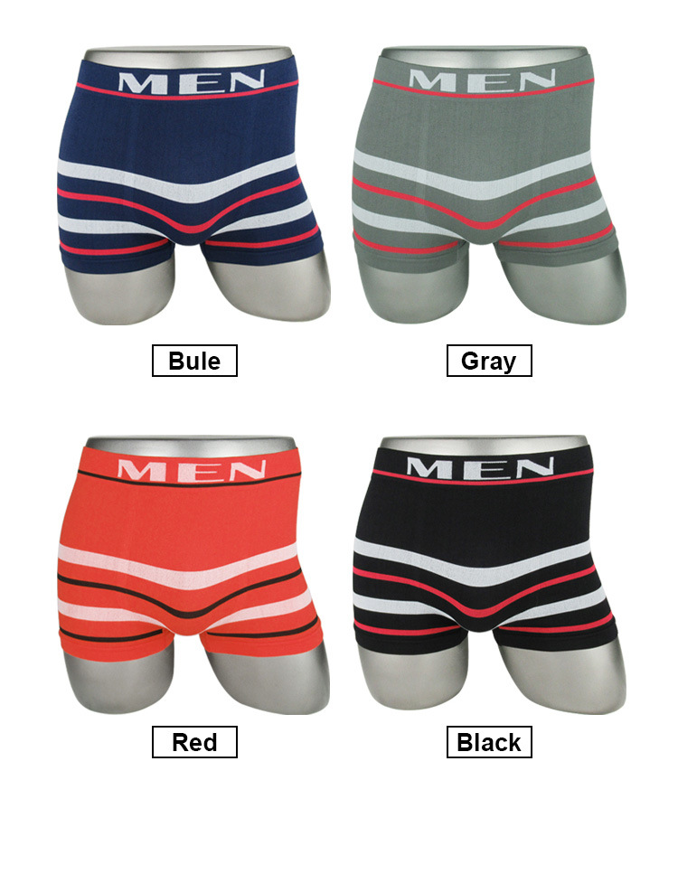 跨境外贸亚马逊男士内裤无缝平角裤尼龙锦纶四角裤MEN UNDERWEAR详情10