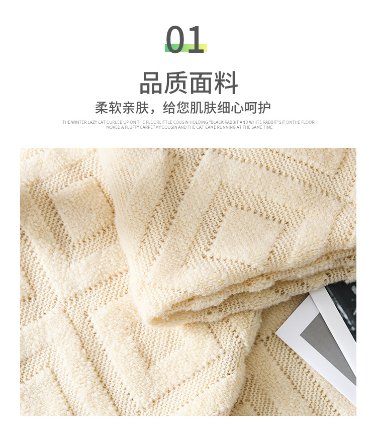 Cross-border Amazon sofa cover blanket bed tail flow Su blanket spring and summer air-conditioned knitted blanket office leisure nap blanket pic 11