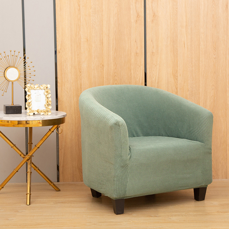 Find a factory to process and customize cross-border solid-color corn wool full-color semi-circular sofa covers Application Scenario