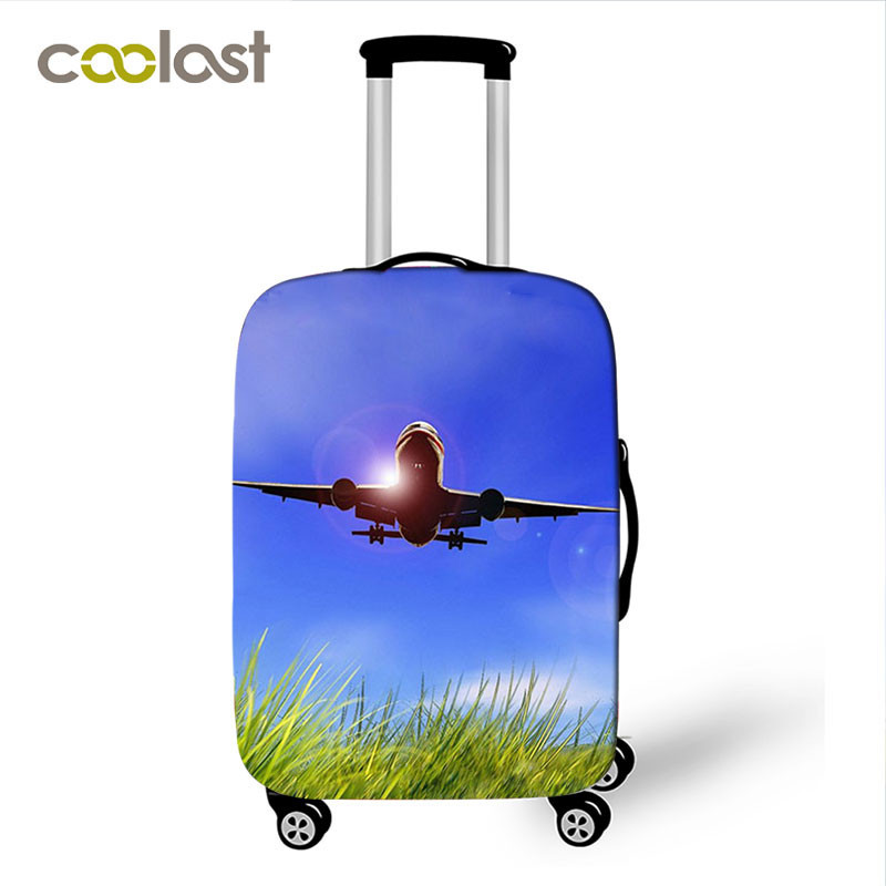 2021 New creative airplane luggage case, travel water-repellent fashionable leather case, direct supply from spandex manufacturer